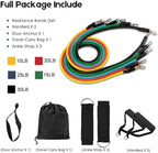 CalmFlex Resistance Bands Set for Exercise, Stretching and Workout