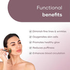 CalmFlex Jade Roller & Gua Sha Set Face Roller